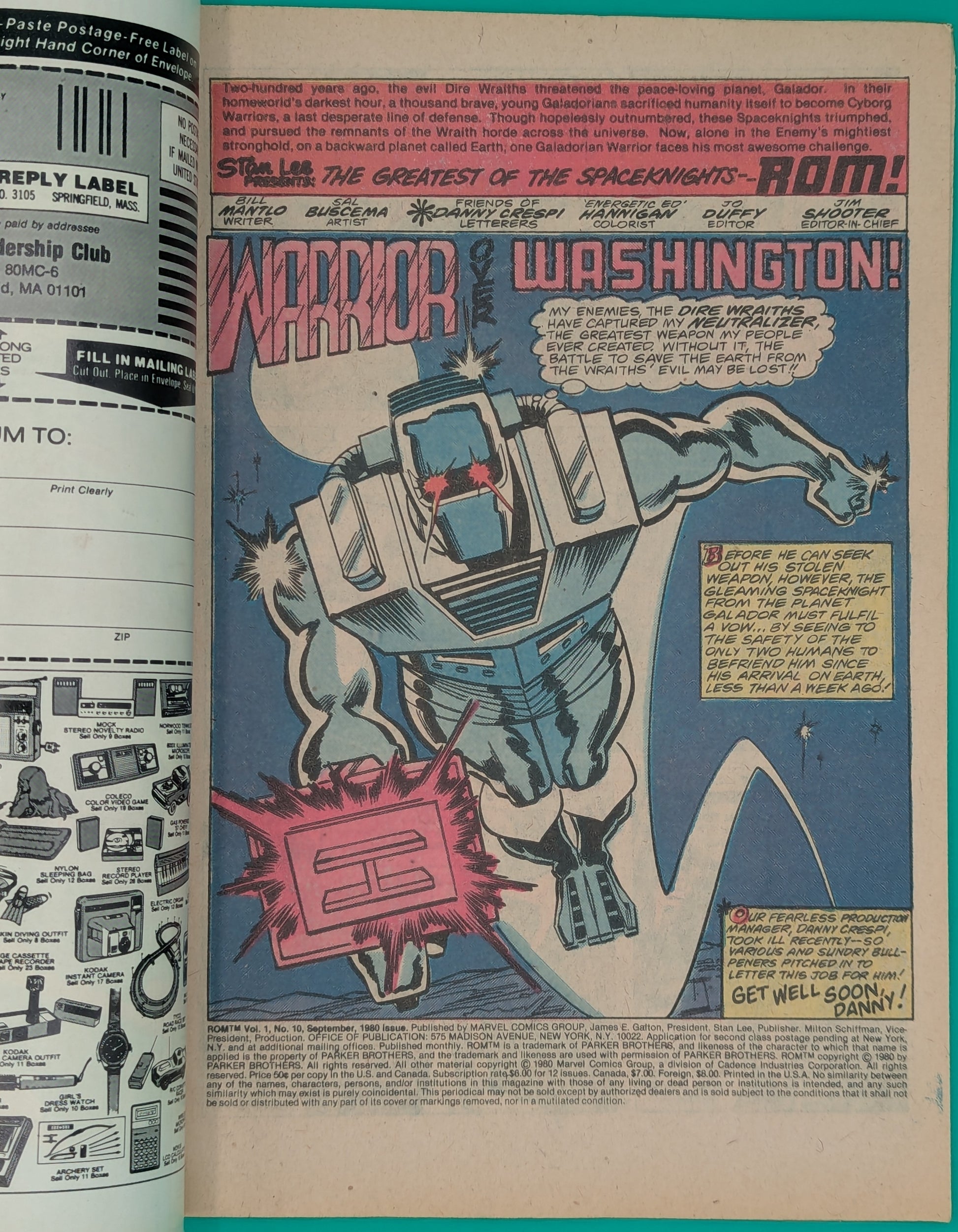 ROM #10 (1980) - Marvel Comic - VF Collectibles:Comic Books & Memorabilia:Comics:Comics & Graphic Novels JJJambers Jamboree