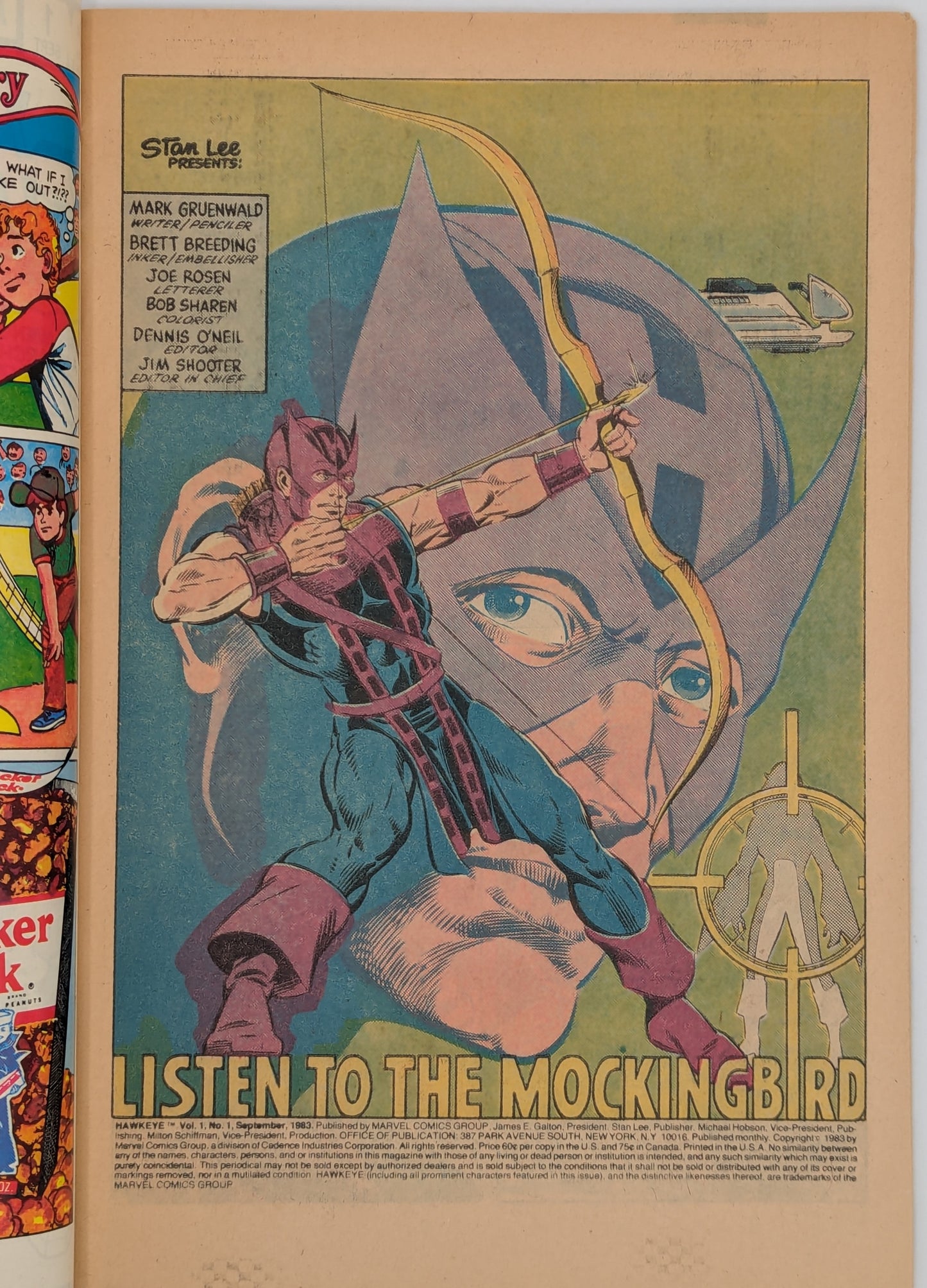 Hawkeye #1 (1983) - Marvel Comic - VF Collectibles:Comic Books & Memorabilia:Comics:Comics & Graphic Novels JJJambers Jamboree