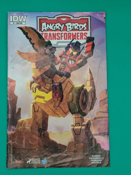 Angry Birds Transformers #1 (2014) Subscription Variant - IDW Comic [Minor Flaws] Collectibles:Comic Books & Memorabilia:Comics:Comics & Graphic Novels JJJambers Jamboree