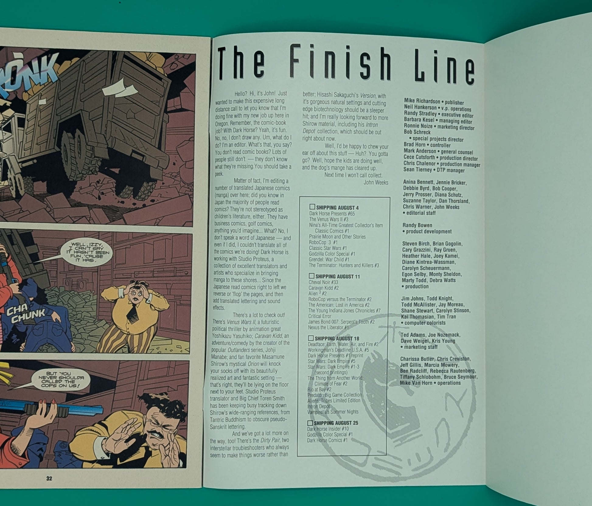 Dark Horse Comics #1 (1992) - Dark Horse Comic - VF/NM Collectibles:Comic Books & Memorabilia:Comics:Comics & Graphic Novels JJJambers Jamboree