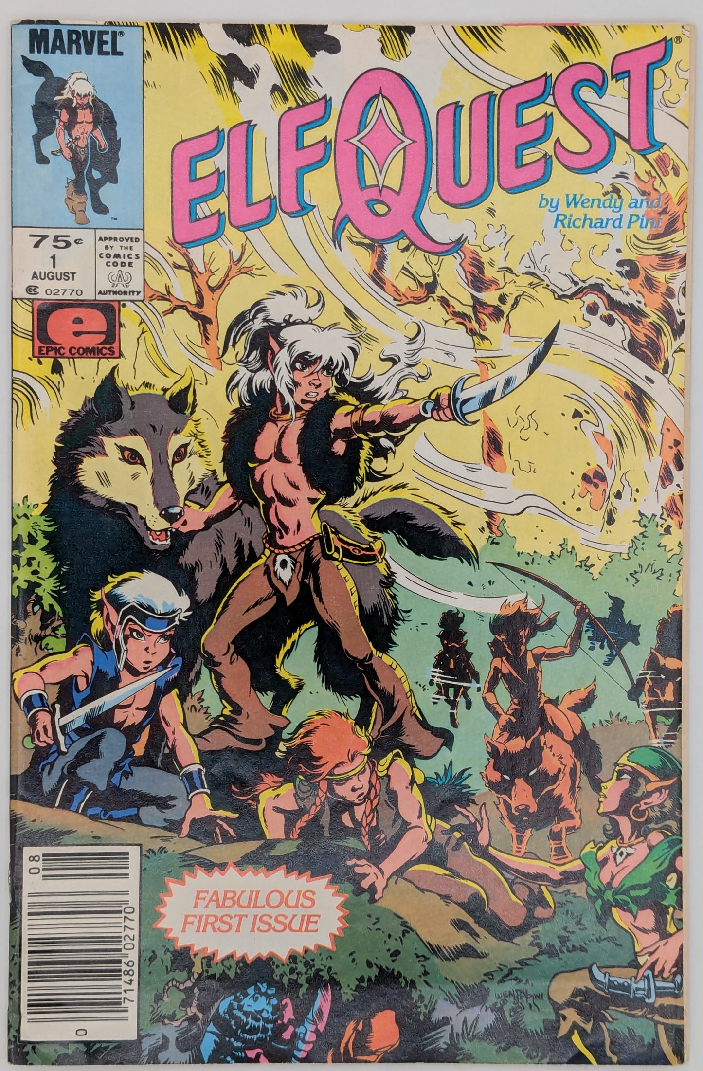 ElfQuest #1 (1985) [Newsstand] - Marvel / Epic Comic - VF Collectibles:Comic Books & Memorabilia:Comics:Comics & Graphic Novels JJJambers Jamboree