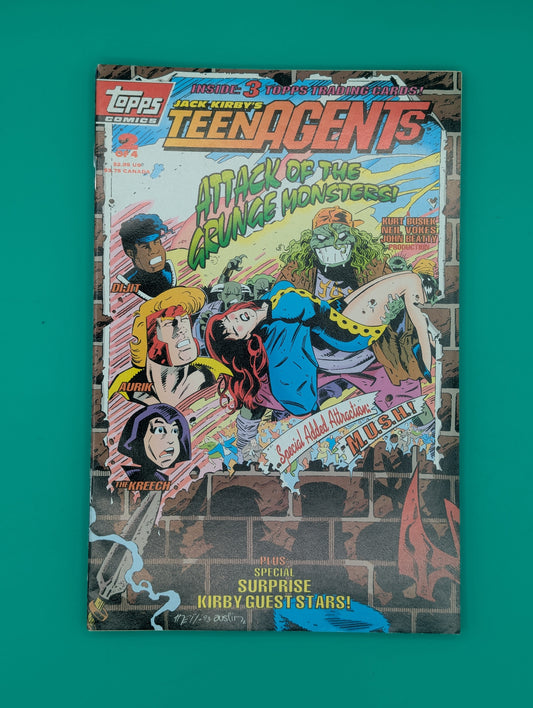 TeenAgents #3: Attack of the Grunge Monsters! (1993) - Topps Comic Collectibles:Comic Books & Memorabilia:Comics:Comics & Graphic Novels JJJambers Jamboree