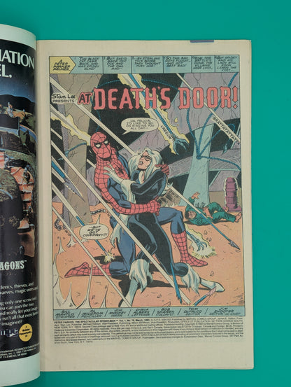 Spider-Man, Spectacular: At Death's Door! #76 [Newsstand](1983) - Marvel Comic - VF Minus Collectibles:Comic Books & Memorabilia:Comics:Comics & Graphic Novels JJJambers Jamboree
