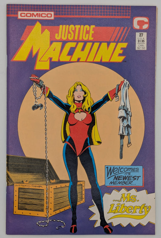 Justice Machine #27 (1989) - Comico Comic - VF Collectibles:Comic Books & Memorabilia:Comics:Comics & Graphic Novels JJJambers Vintage Vault