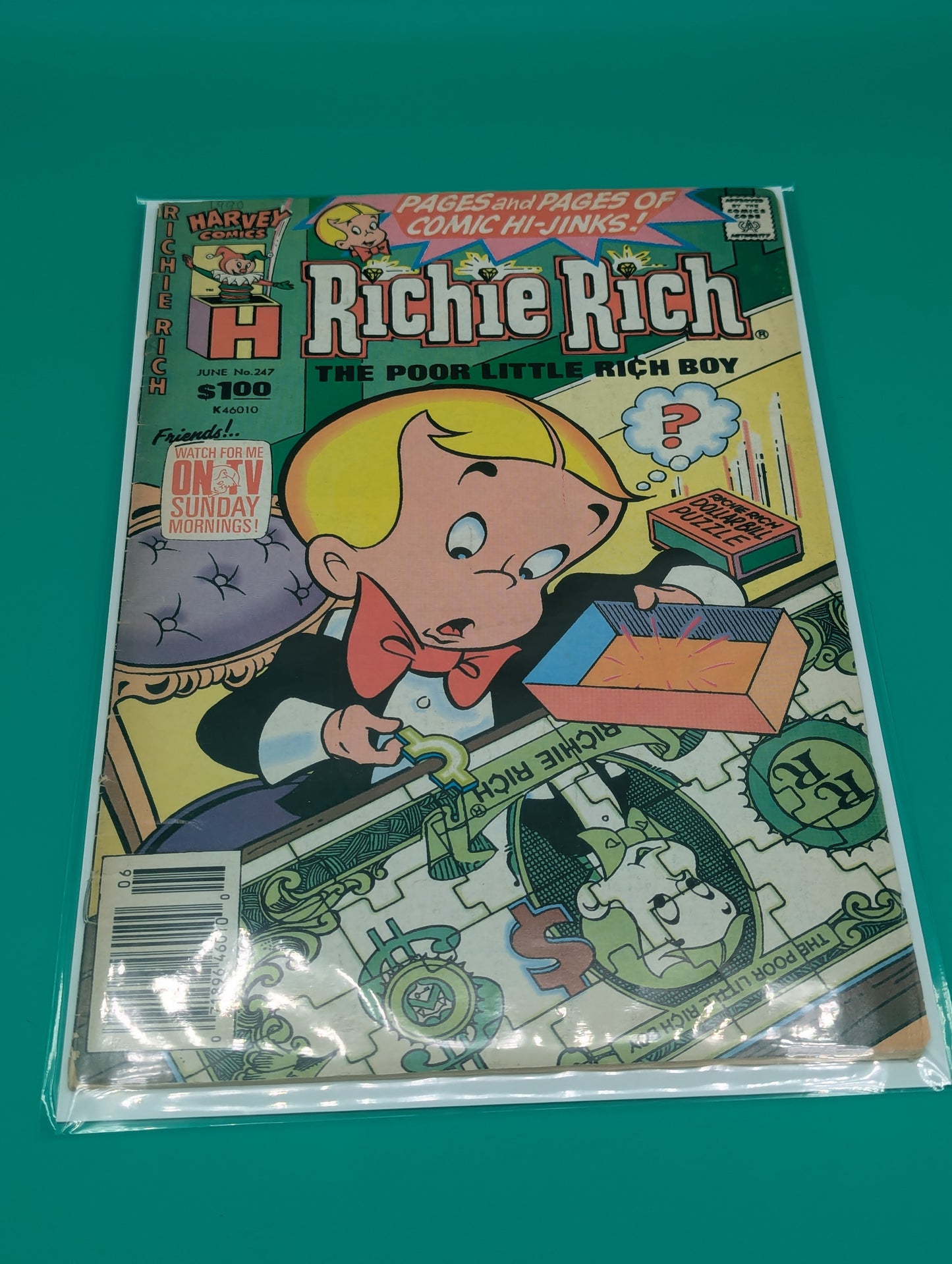 Richie Rich #247 (1990) - Harvey Comic Collectibles:Comic Books & Memorabilia:Comics:Comics & Graphic Novels JJJambers Jamboree