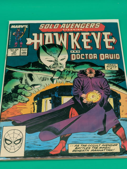 Solo Avengers: Hawkeye #10 (1988) - Marvel Comic Collectibles:Comic Books & Memorabilia:Comics:Comics & Graphic Novels JJJambers Jamboree