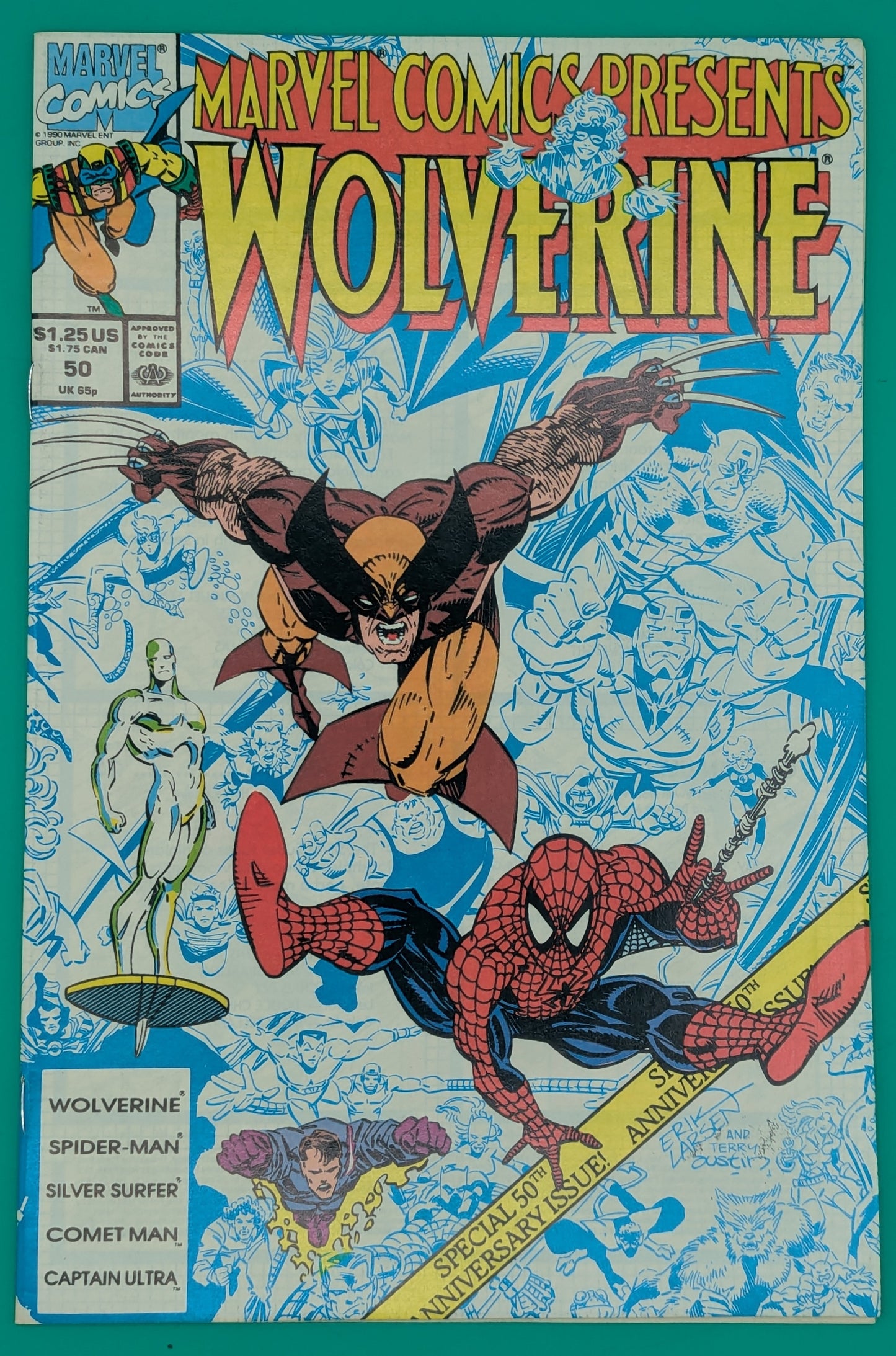 Wolverine, Marvel Comics Presents #50 [50th Anniversary Issue](1990) - Marvel Comic - VF/NM Collectibles:Comic Books & Memorabilia:Comics:Comics & Graphic Novels JJJambers Jamboree