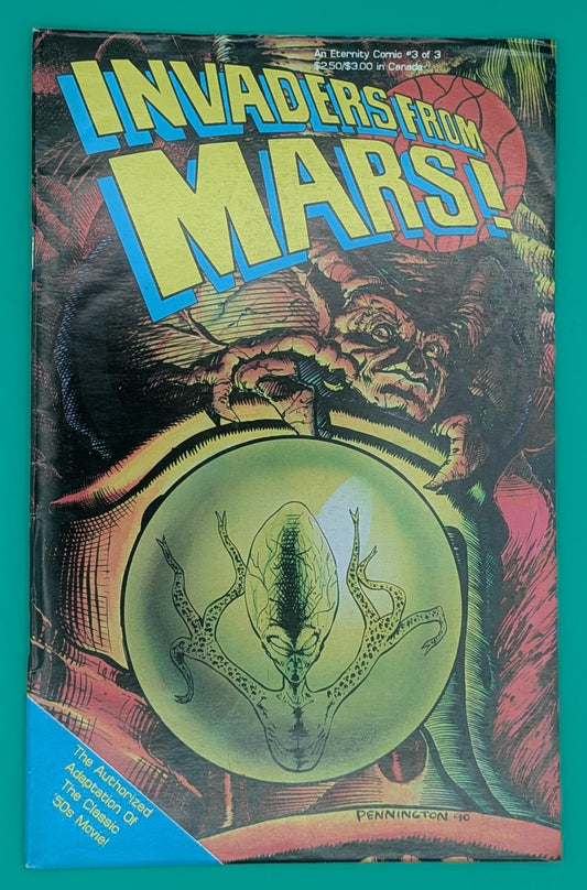 Invaders From Mars #3 (1990) - Eternity Comics Collectibles:Comic Books & Memorabilia:Comics:Comics & Graphic Novels JJJambers Jamboree
