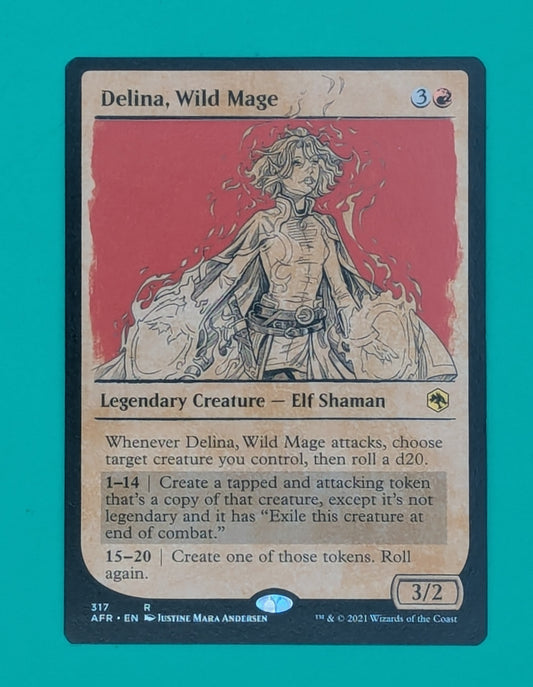 Delina Wild Mage: MTG single Toys & Hobbies:Collectible Card Games:CCG Individual Cards JJJambers Vintage Vault   