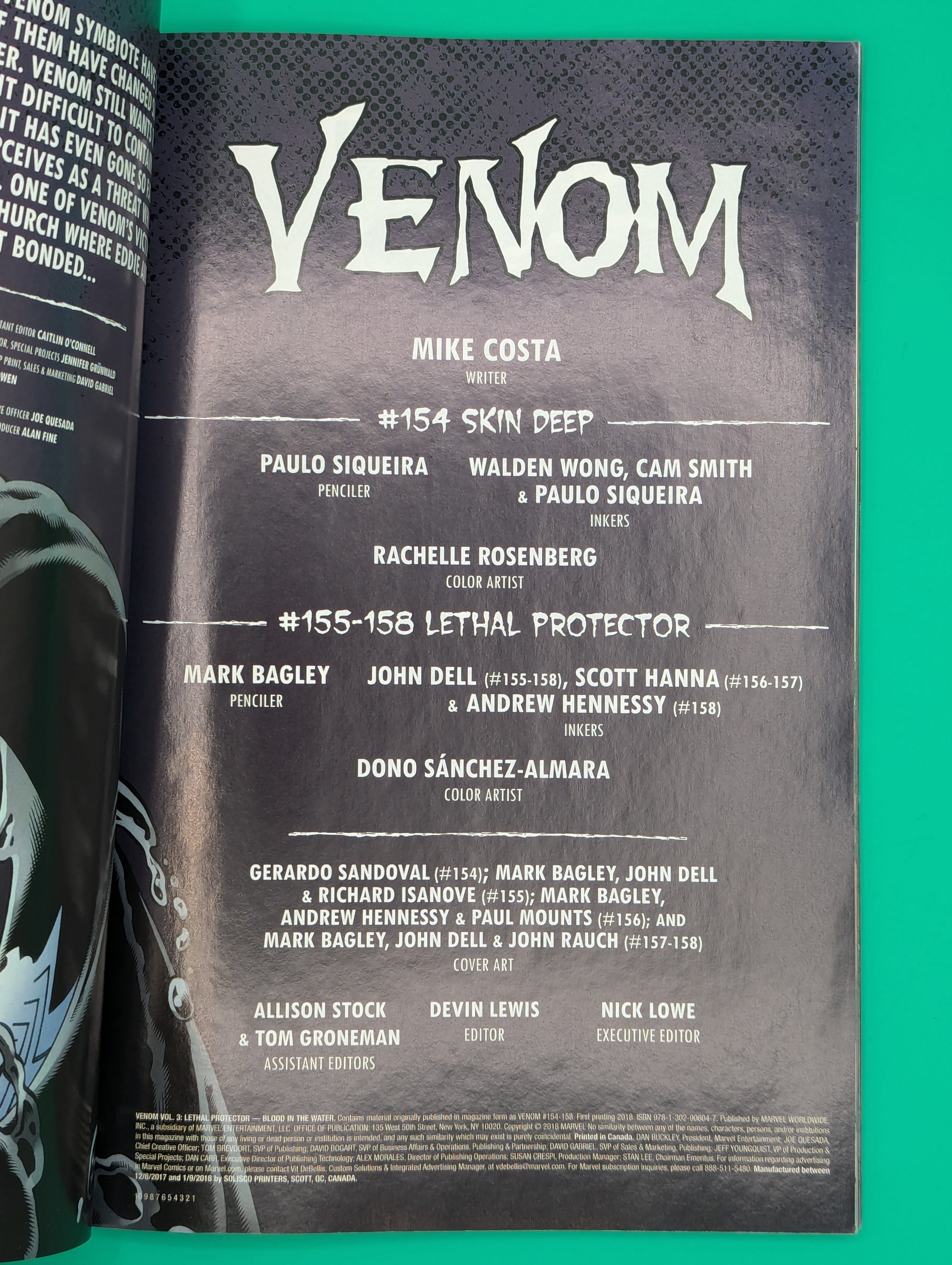 Venom, Lethal Protector Vol 3: Blood in the Water (2018) - Marvel TPB Collectibles:Comic Books & Memorabilia:Comics:Comics & Graphic Novels JJJambers Vintage Vault   