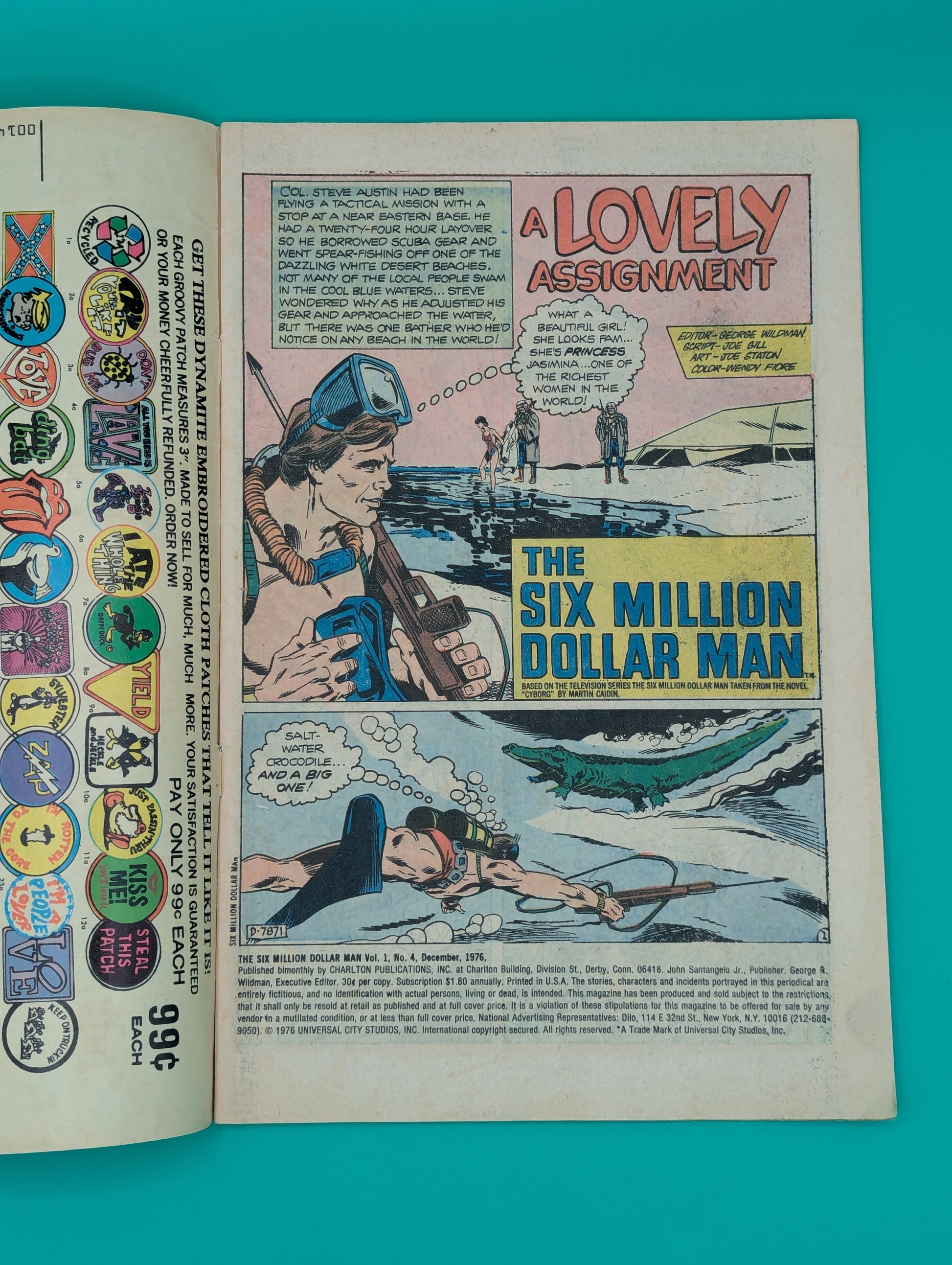 Six Million Dollar Man, The #4 (1976) - Charlton Comic - High Grade Collectibles:Comic Books & Memorabilia:Comics:Comics & Graphic Novels JJJambers Jamboree