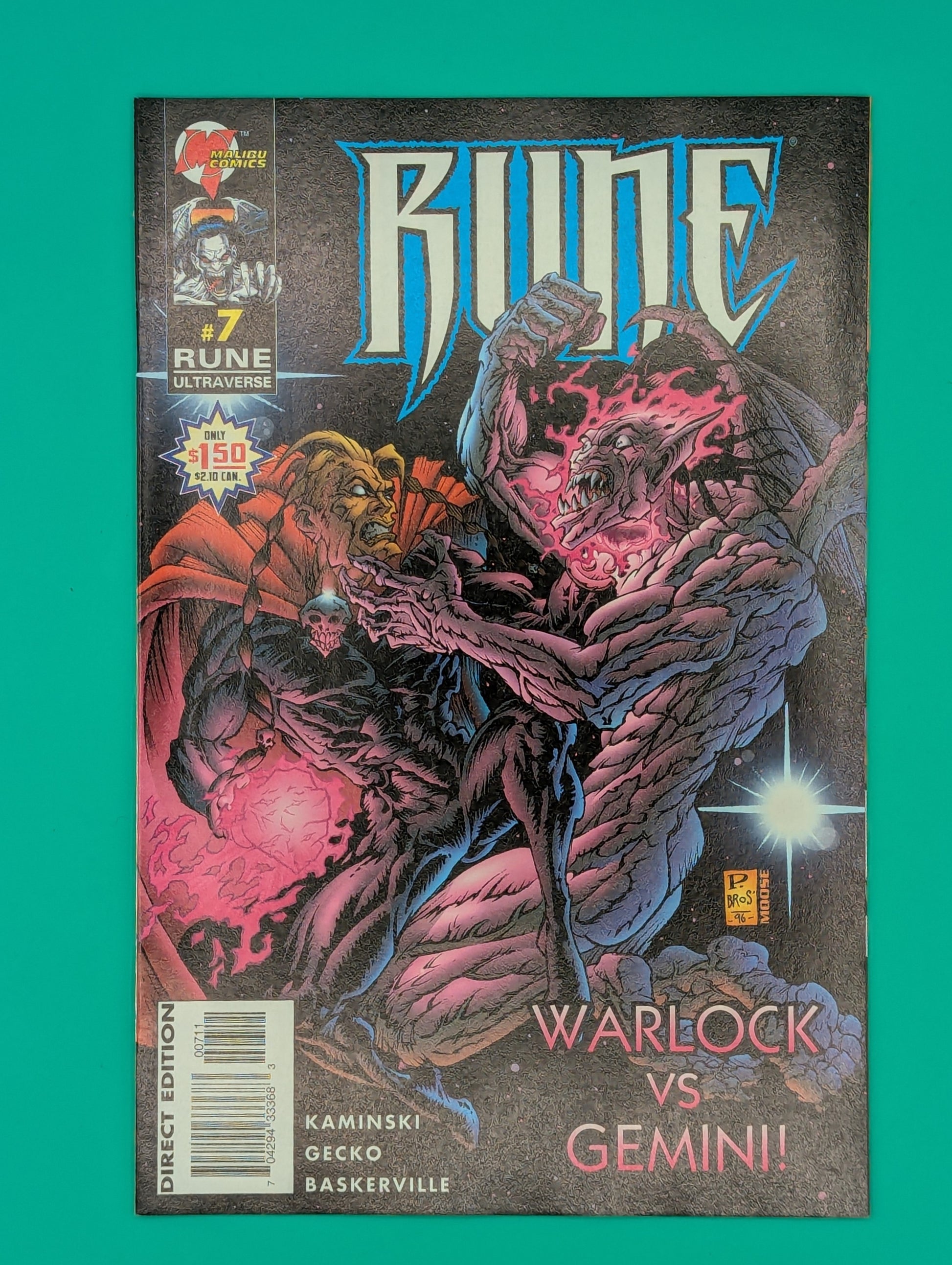 Rune #7: Warlock Vs Gemini (1996) - Malibu Comics Collectibles:Comic Books & Memorabilia:Comics:Comics & Graphic Novels JJJambers Vintage Vault   