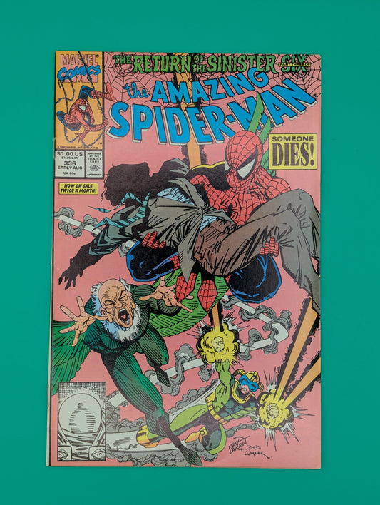 Spider-Man, Amazing #336: Revenge of the Sinister Six Part 3 of 6 (1990) - Marvel Comic Collectibles:Comic Books & Memorabilia:Comics:Comics & Graphic Novels JJJambers Jamboree
