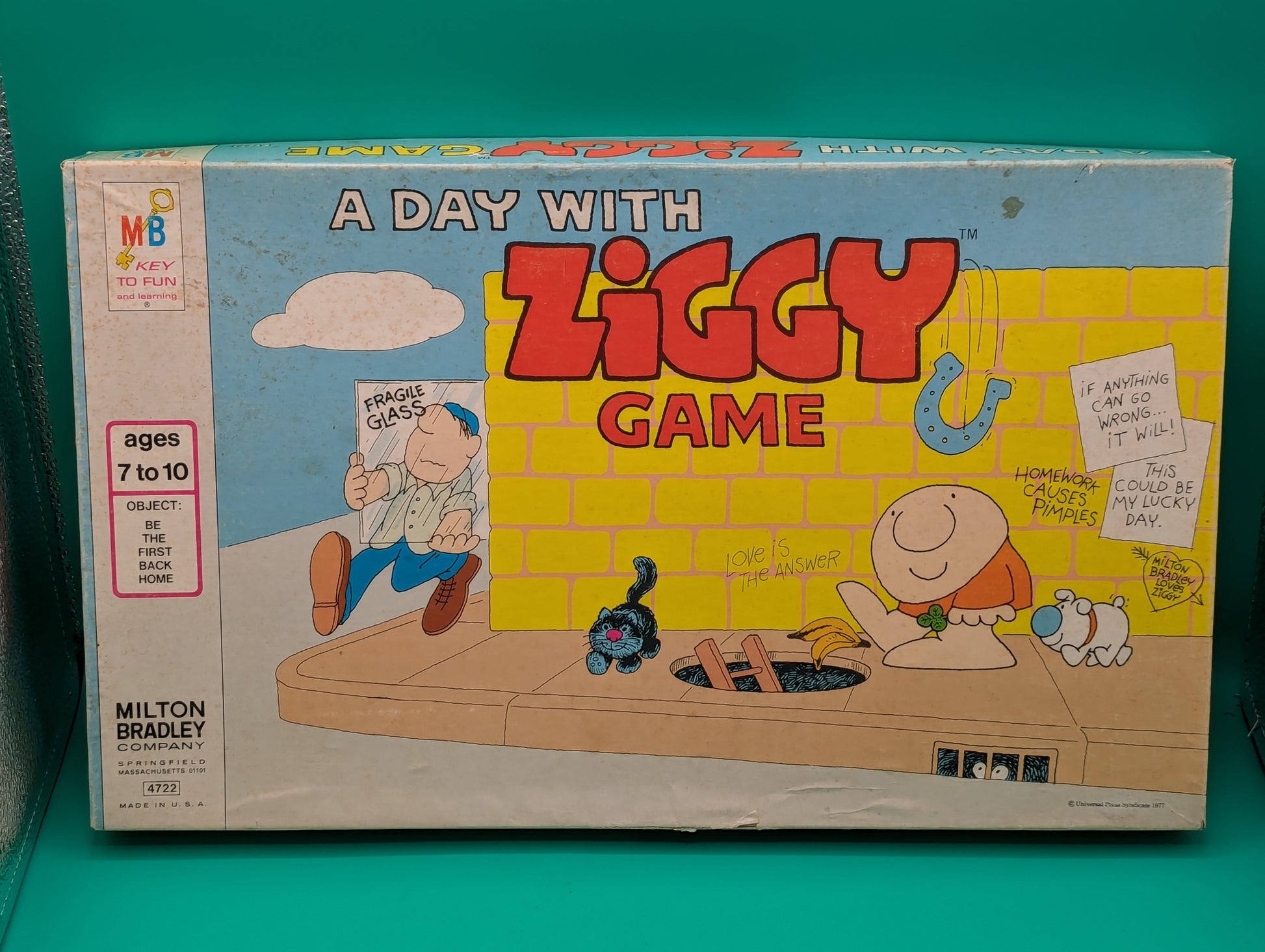 A Day With Ziggy Board Game (1977) - Milton Bradley Toys & Hobbies:Games:Board & Traditional Games:Vintage Manufacture JJJambers Vintage Vault   