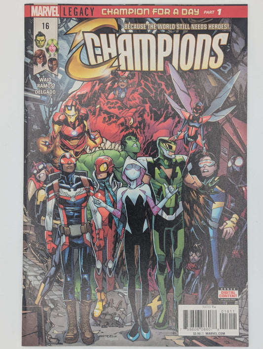 Champions #16 (2018) - Marvel Comic - VF Collectibles:Comic Books & Memorabilia:Comics:Comics & Graphic Novels JJJambers Jamboree